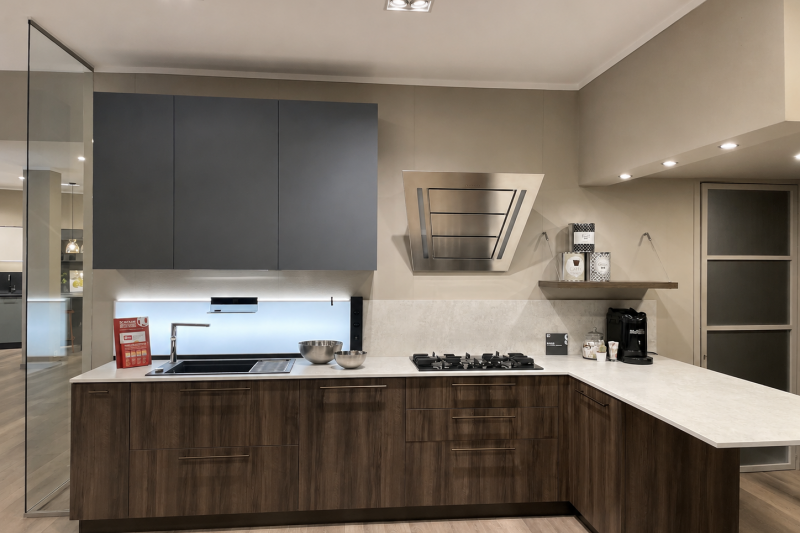 CUCINA CON PENISOLA SCAVOLINI MOD.MOOD